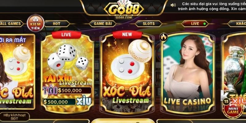 Live Game Go88 rất đáng để bạn trải nghiệm